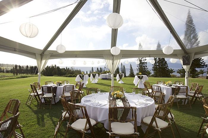 Wedding Reception on Golf Course Lawn Thumbnail
